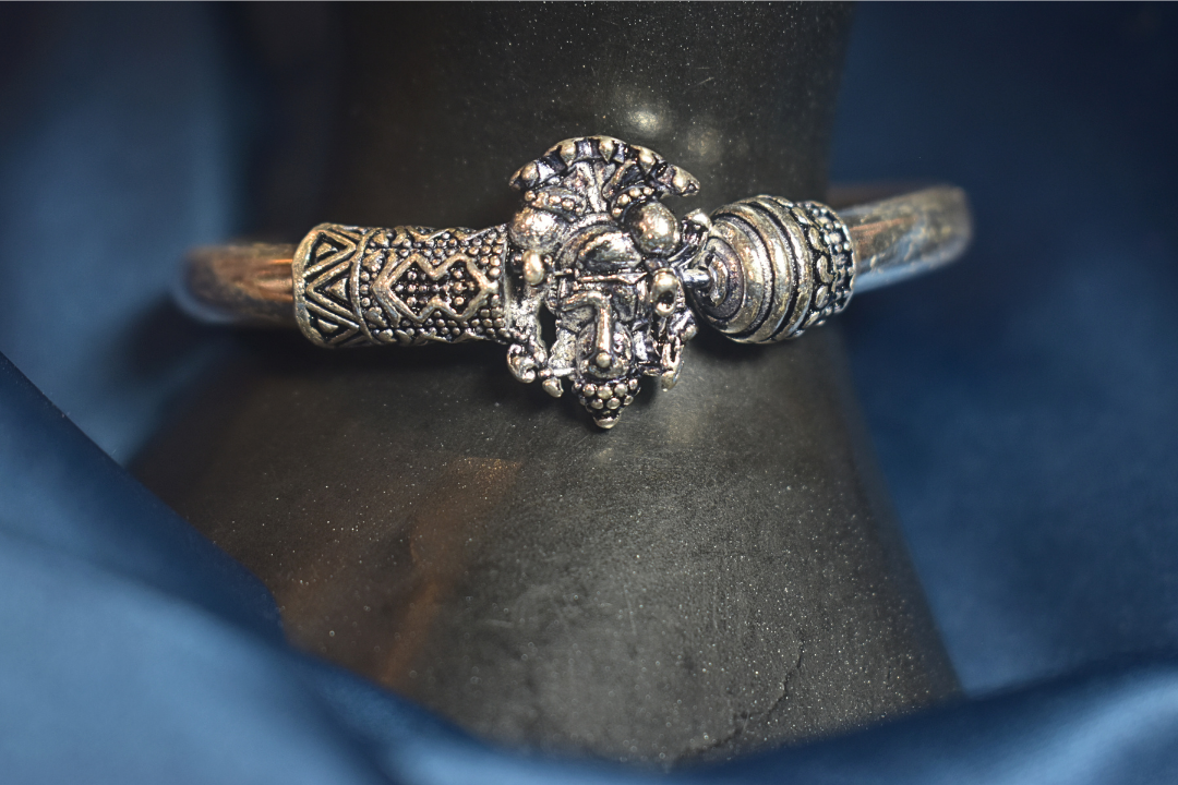 Antique Silver Lord Ganesha Bracelet