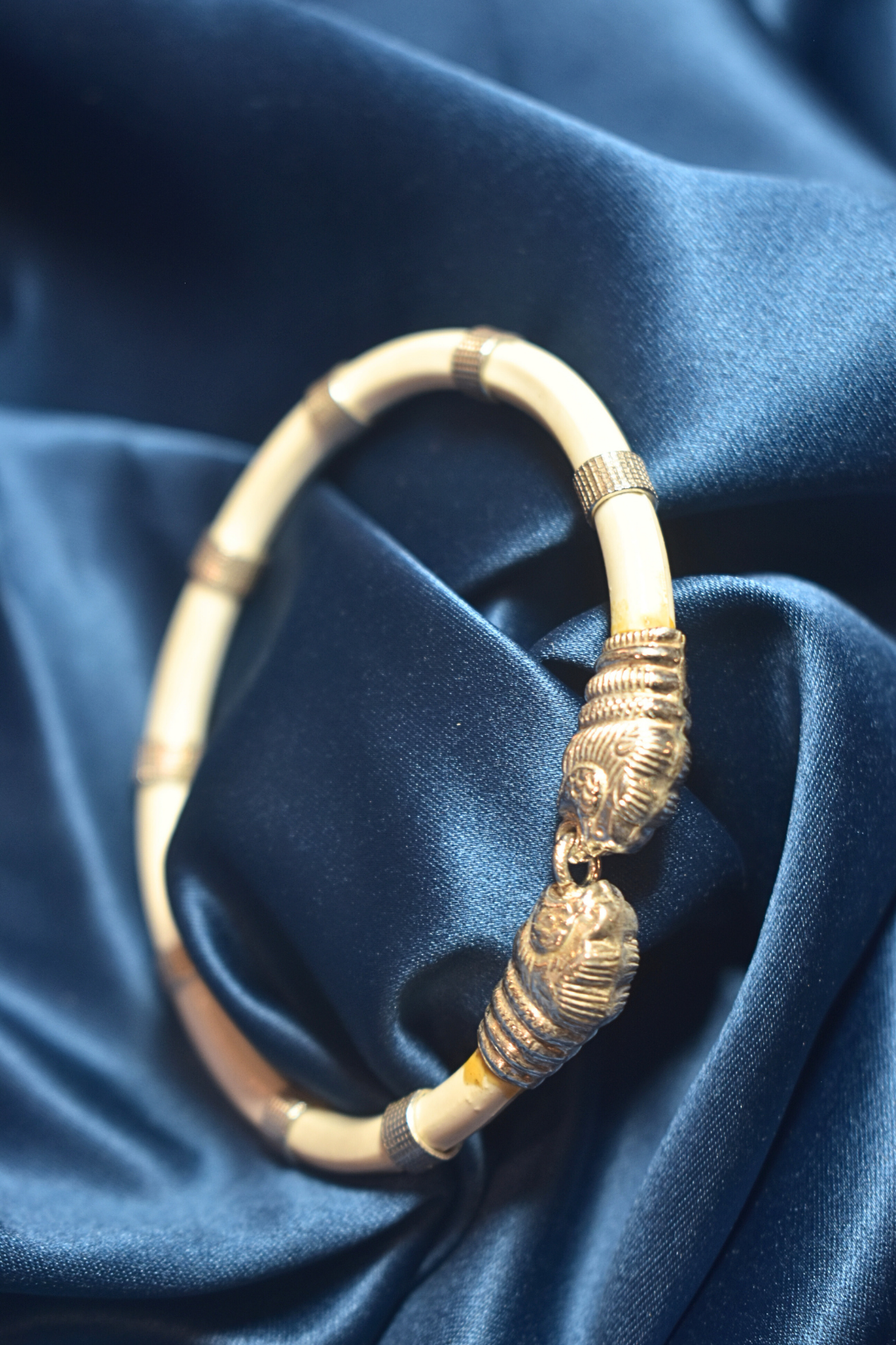Handcrafted Silver Bracelet - White