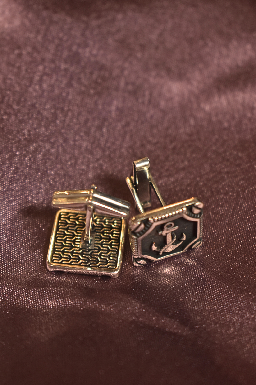 Elegant Anchor Design Cufflings