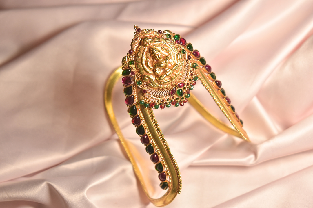 Traditional Lakshmi Gold-Plated Vanki (Armlet)