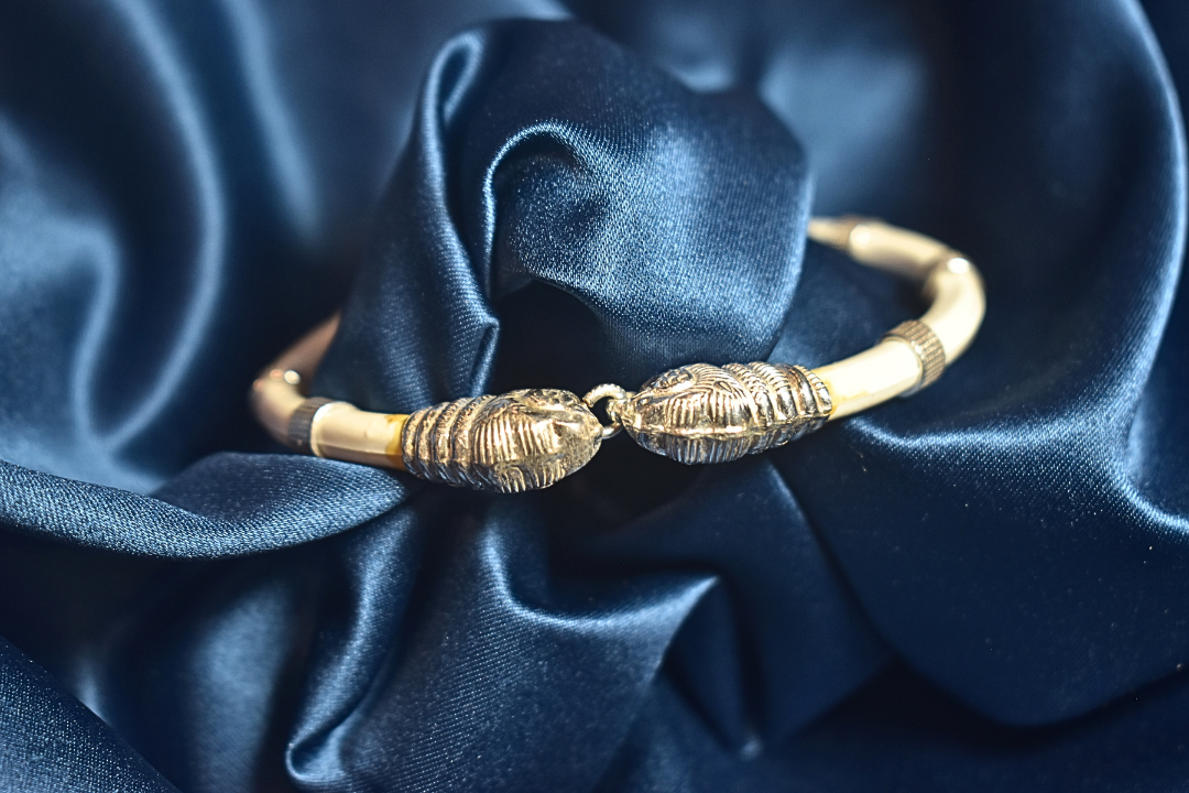 Handcrafted Silver Bracelet - White