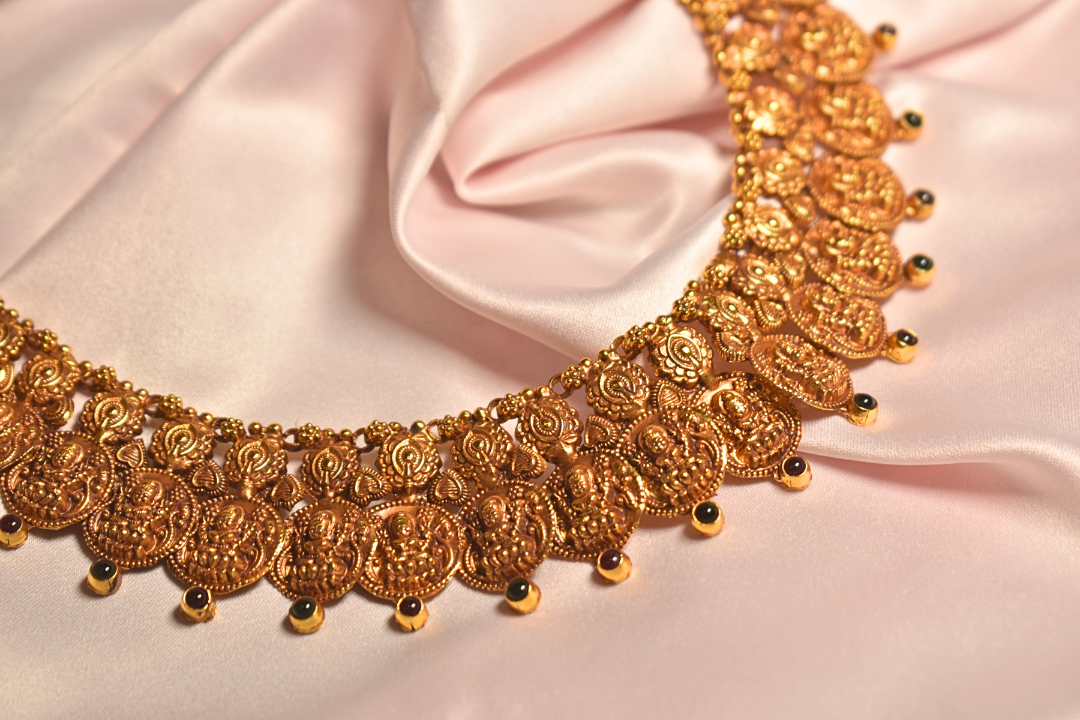 Lakshmi Coin Gold-Plated Necklace