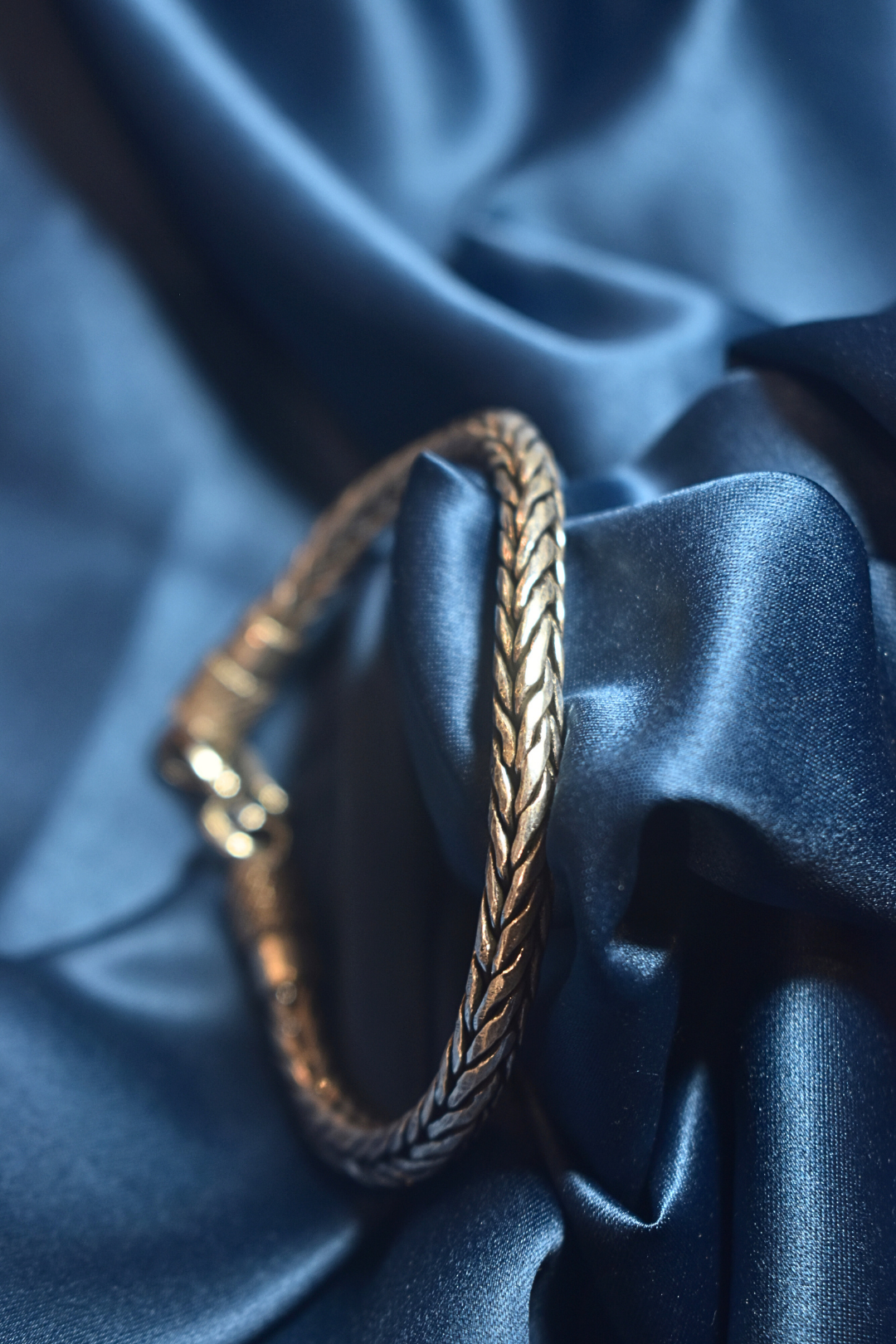 Braided Silver Bangle