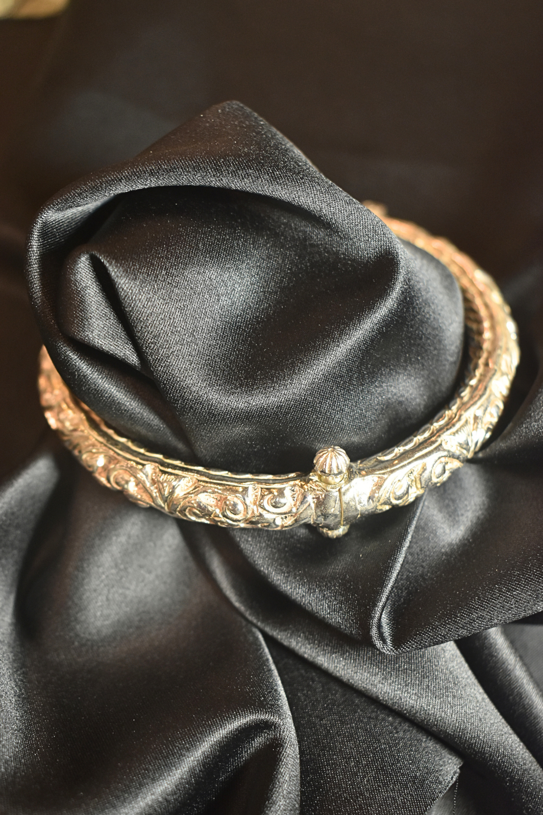 Intricately Designed Silver Bangles