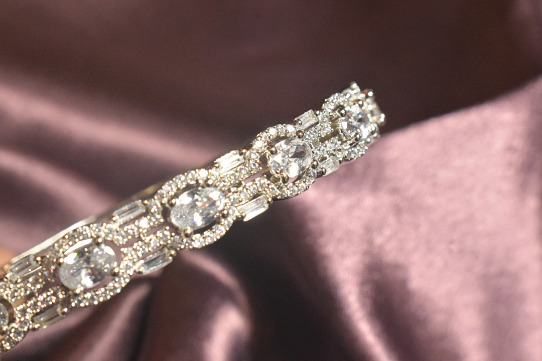 Radiant Oval-Cut Crystal Bracelet
