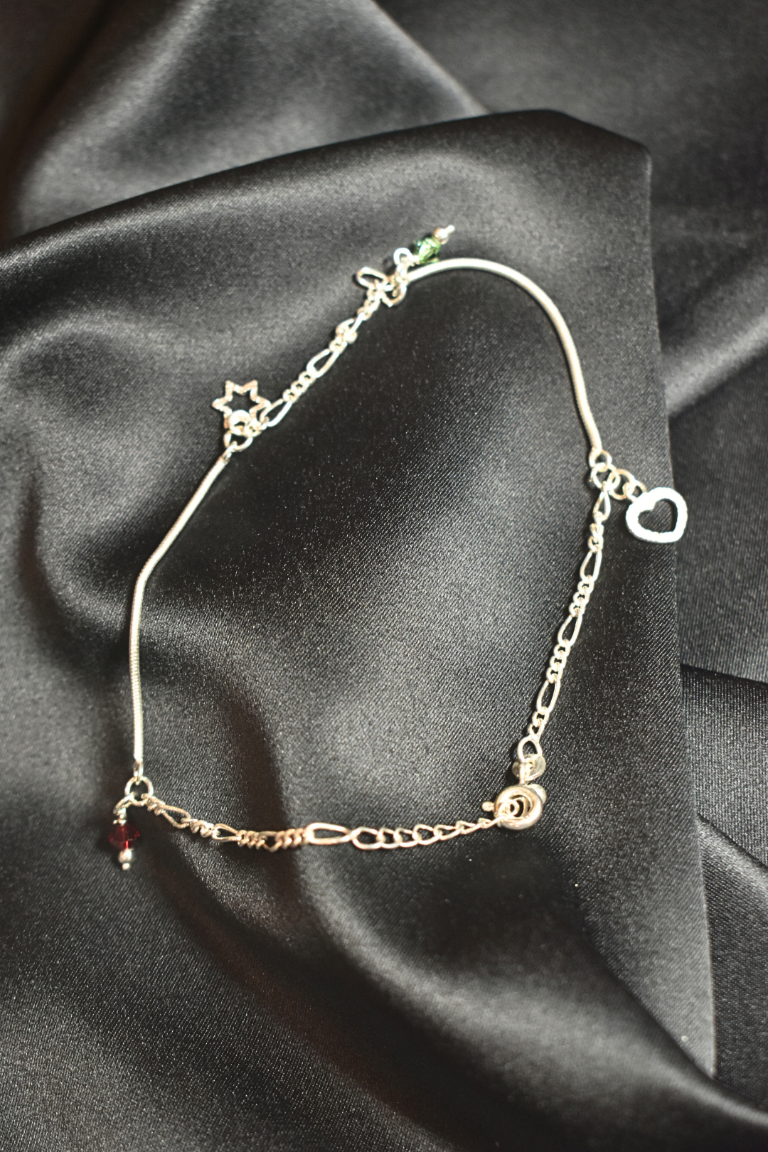 Heart and Star Charms Anklets