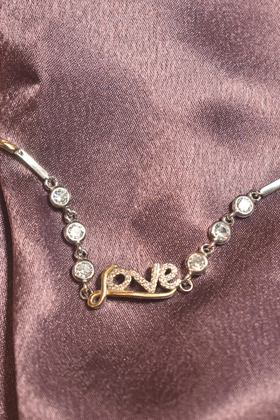 Elegant Love Bracelet with Crystal Accents
