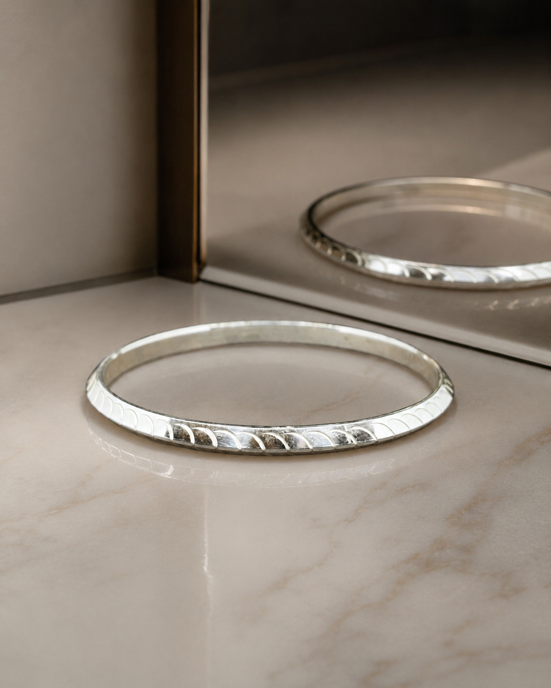 Luminous Moonwave Bangle