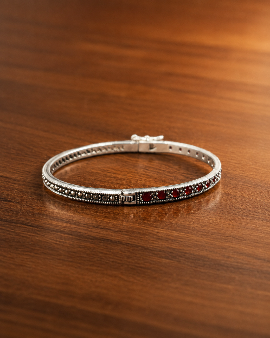 Double Line Marcasite Kada
