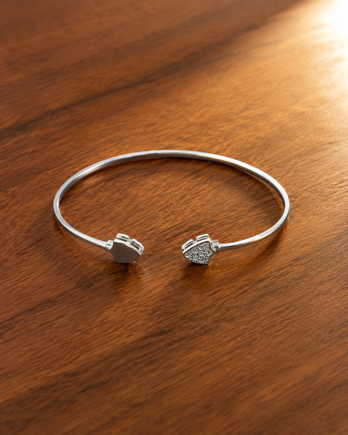 Clover Light CZ Bangle