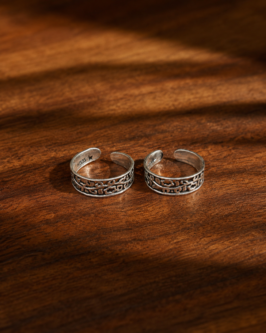 The Retro Flower Tree Toe Ring