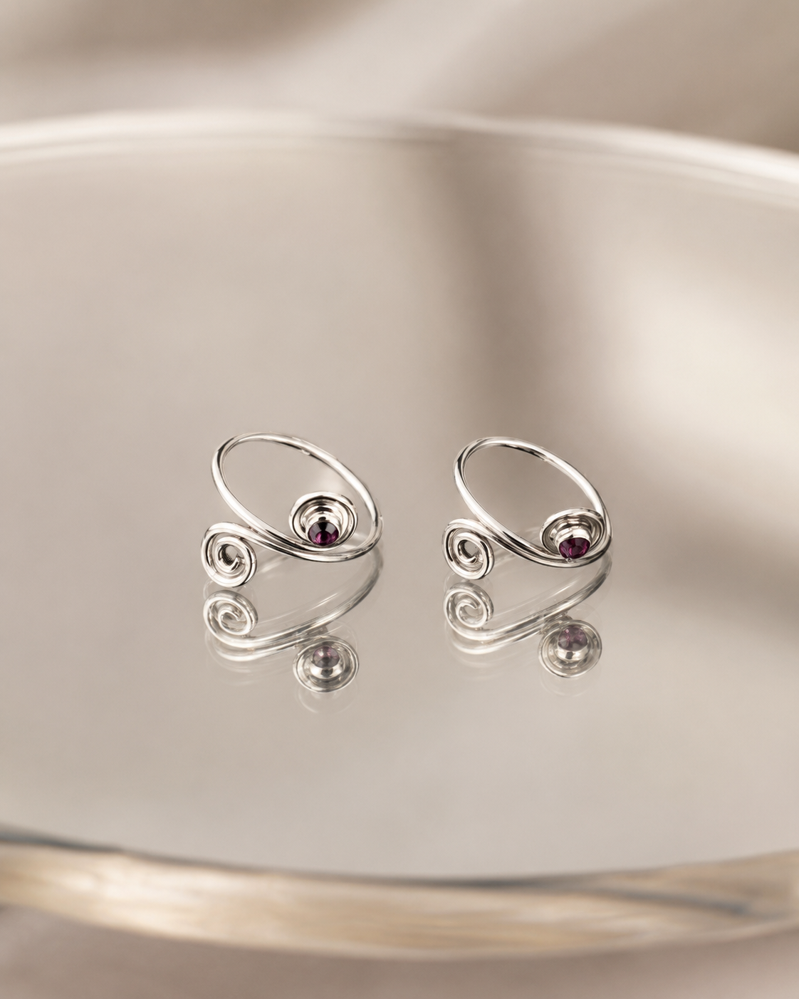 The Earthy Brown Stone Toe Ring