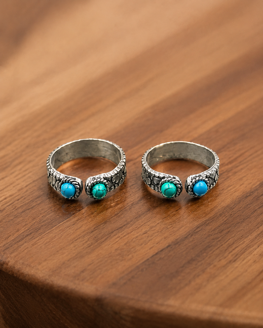 The Vibrant Turquoise Zest Toe Ring