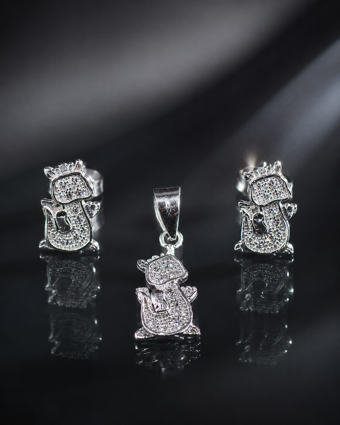 Playful Cartoon Design CZ Set