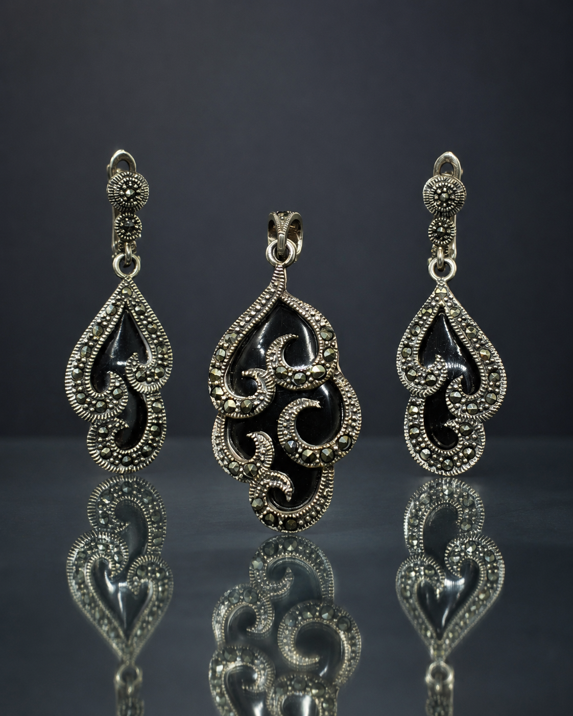 Ornate Stone Filigree Design Set