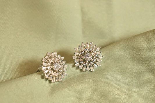 Dazzling Starburst Stud Earrings