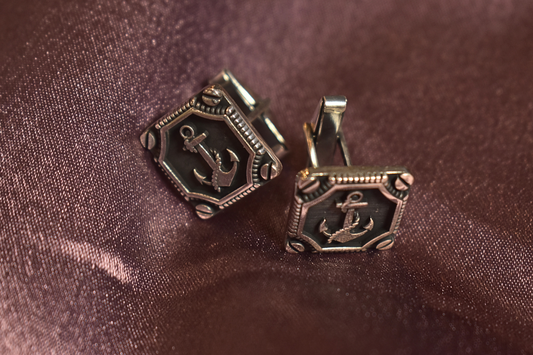 Elegant Anchor Design Cufflings