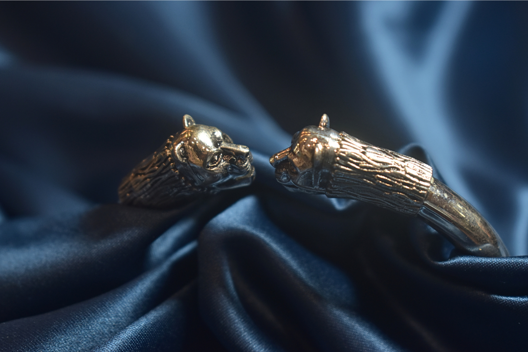 Silver Lion Head Kada
