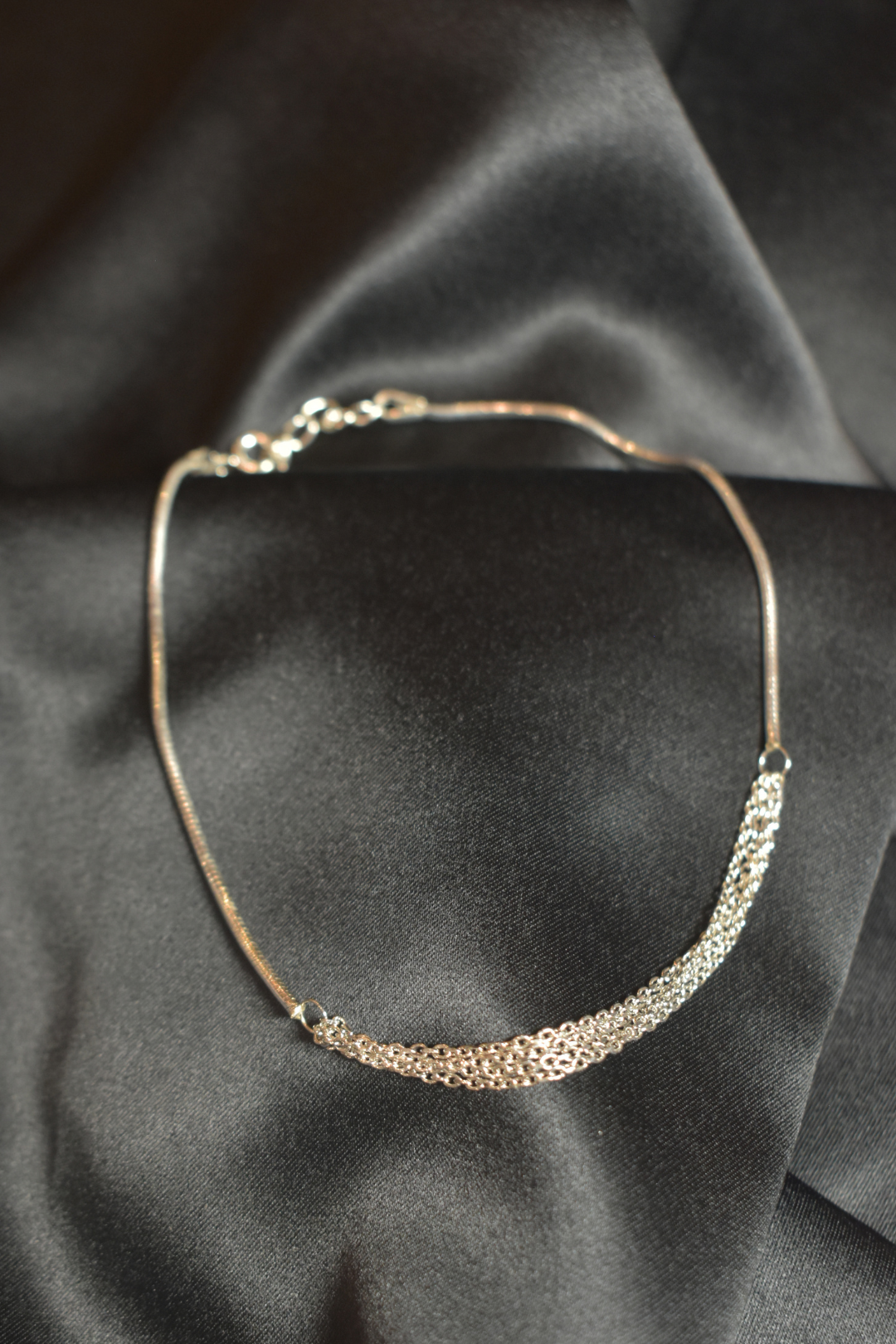 Elegant Silver Layered Anklets