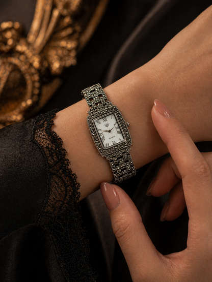 Grand Marcasite Link Watch