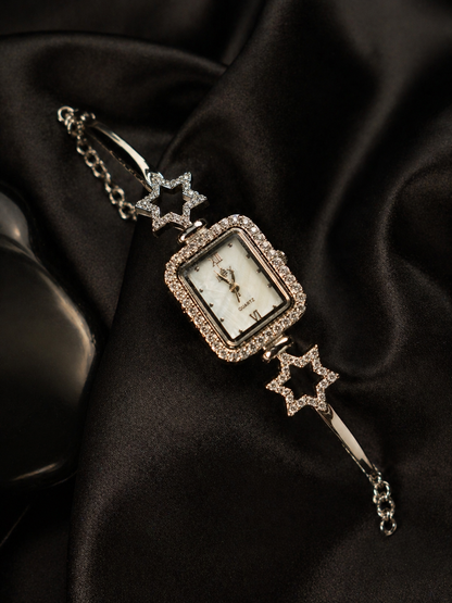 Versatile CZ Stone Adjustable Watch