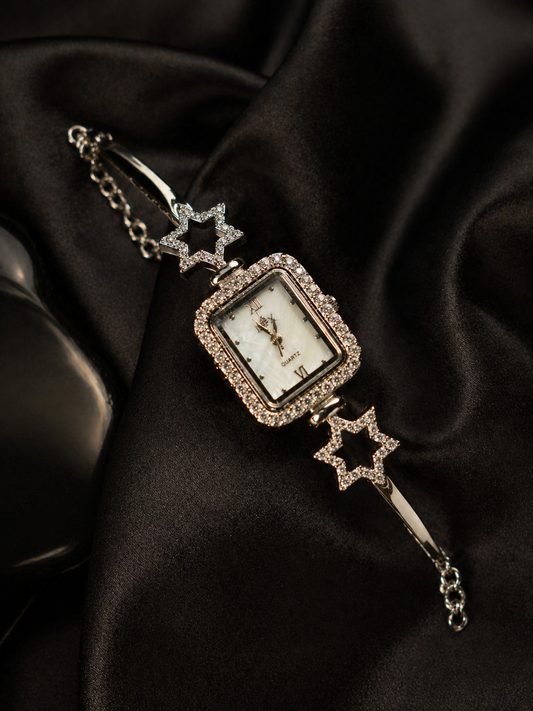 Versatile CZ Stone Adjustable Watch