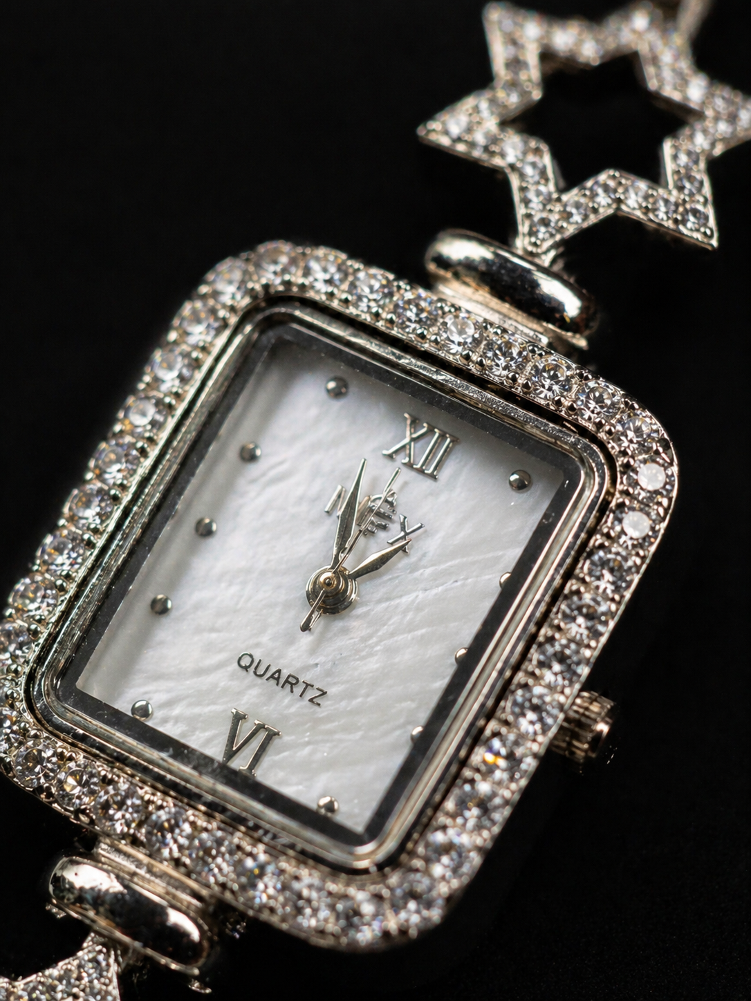 Versatile CZ Stone Adjustable Watch