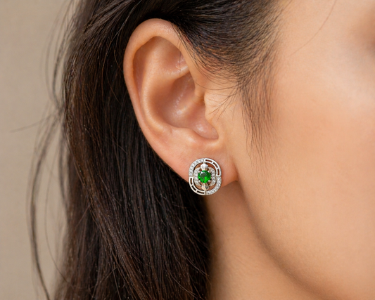 Radiant Green Stone Set
