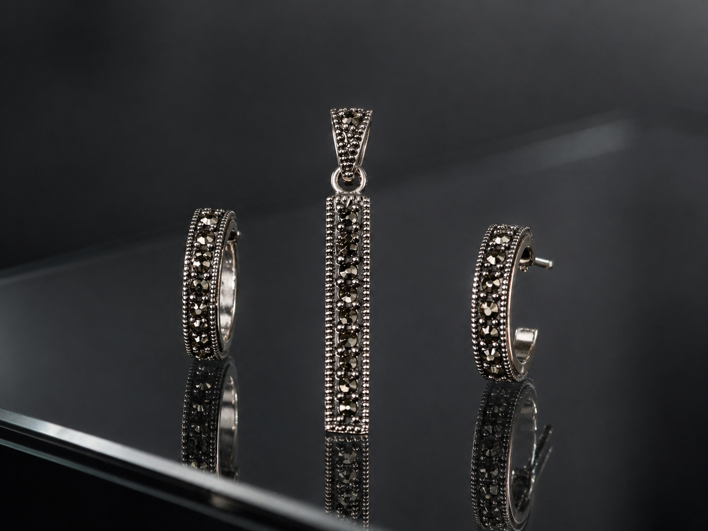Minimalist Half Ring Set