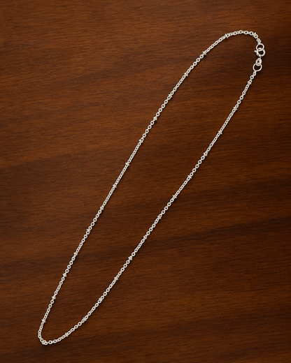 Delicate Beaded Cable Chain