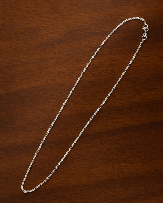 Delicate Beaded Cable Chain