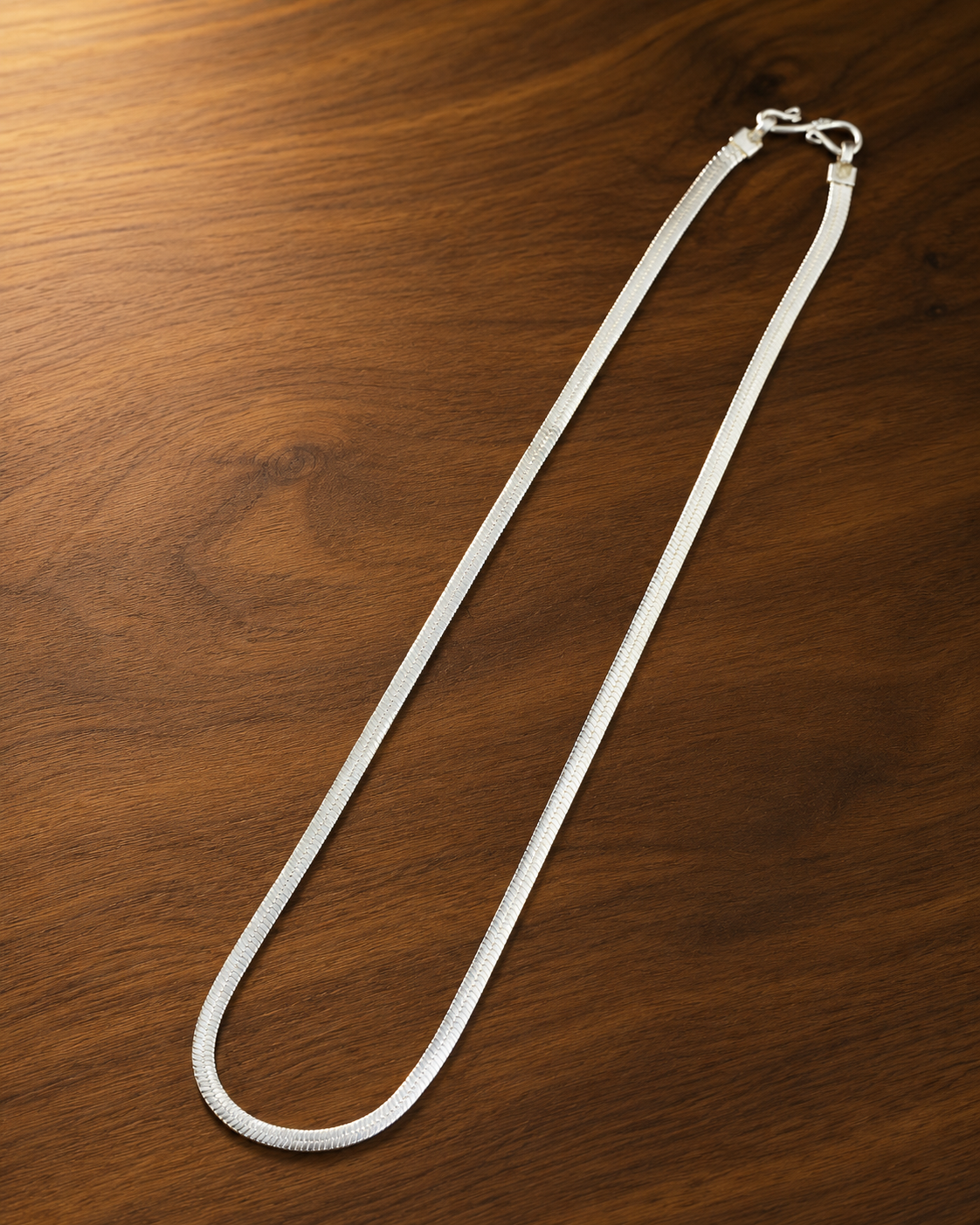 Reflective Flat Snake Chain