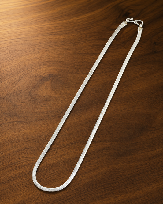 Reflective Flat Snake Chain