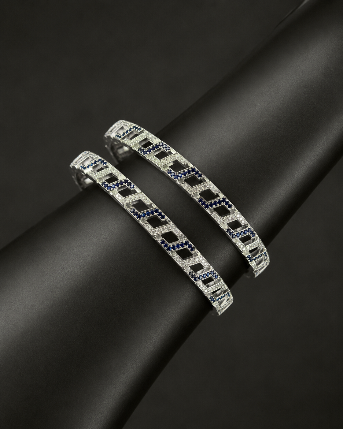 Blue White Crystal Rhythm