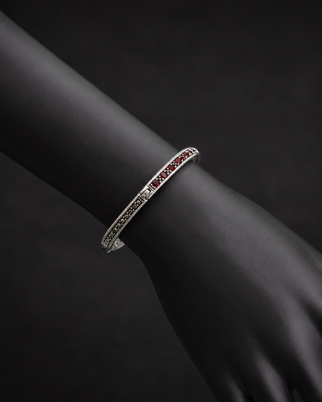 Double Line Marcasite Kada