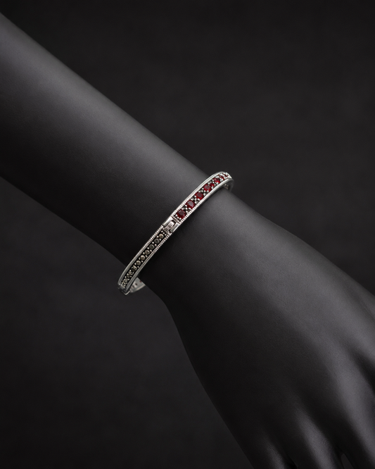 Double Line Marcasite Kada