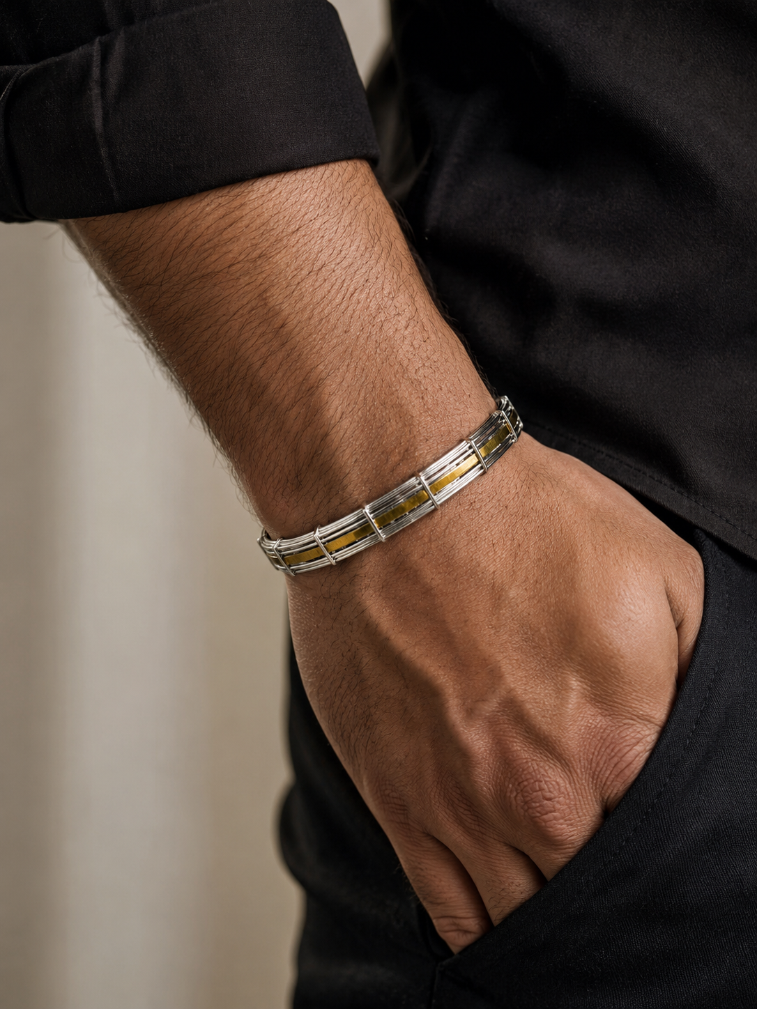 Structural Wire Cage Bracelet