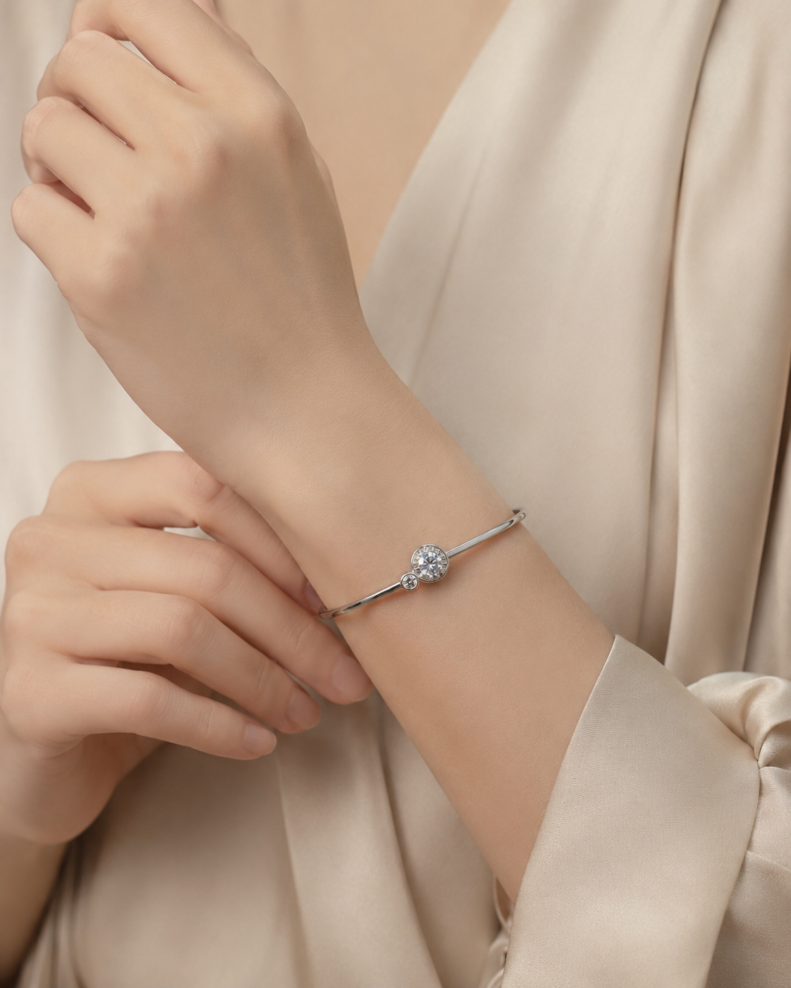 Round Glow CZ Kada