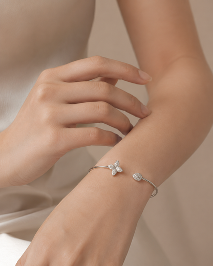 Leaf Star Silver Charm