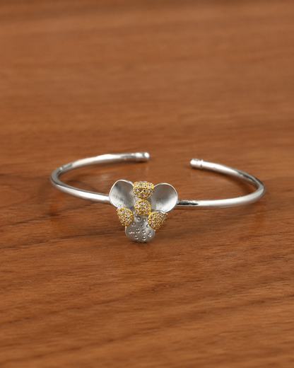 Matte Yellow Floral Charm