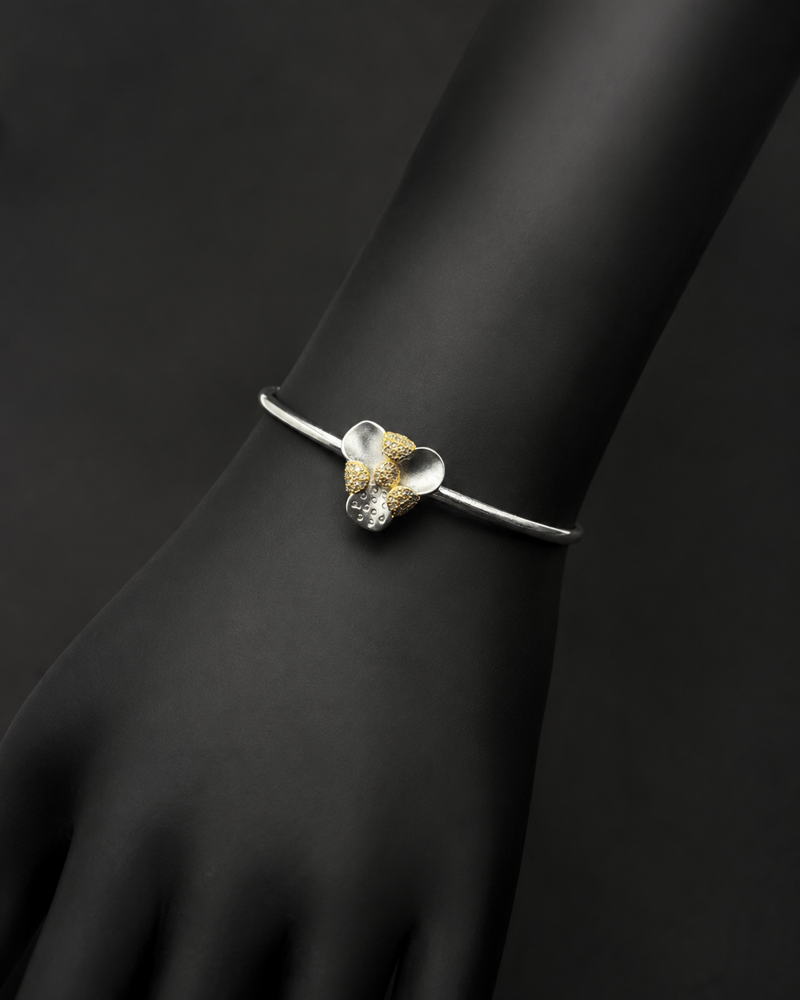 Matte Yellow Floral Charm