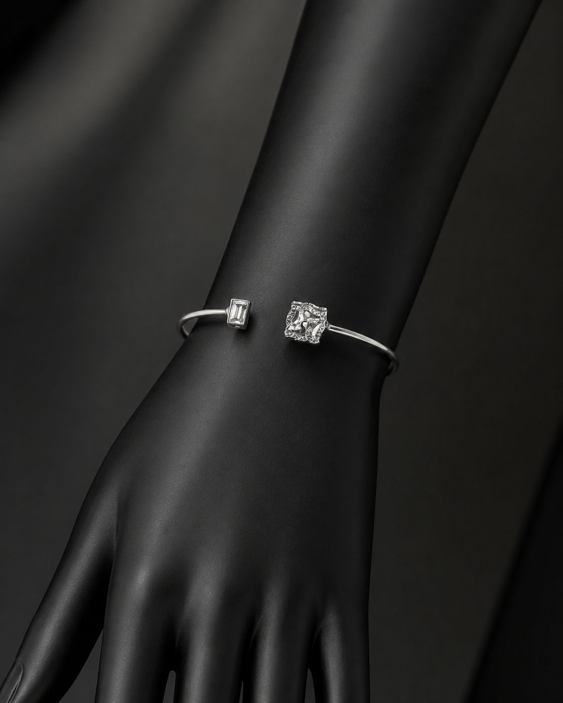 Square Light CZ Bangle