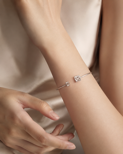 Square Light CZ Bangle