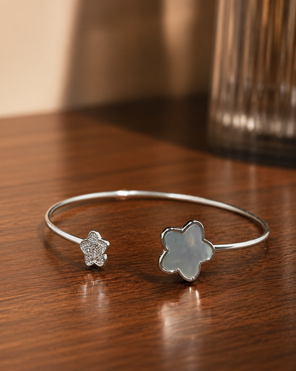 Star Pearl CZ Bangle