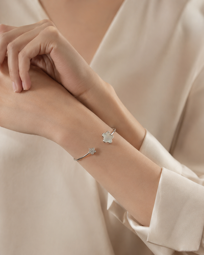 Star Pearl CZ Bangle