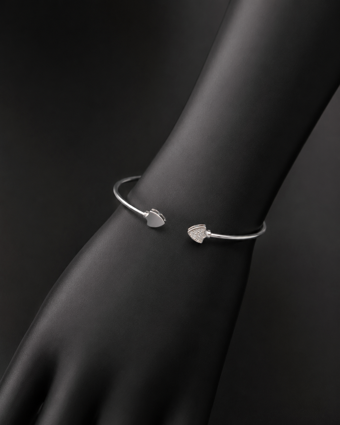 Clover Light CZ Bangle