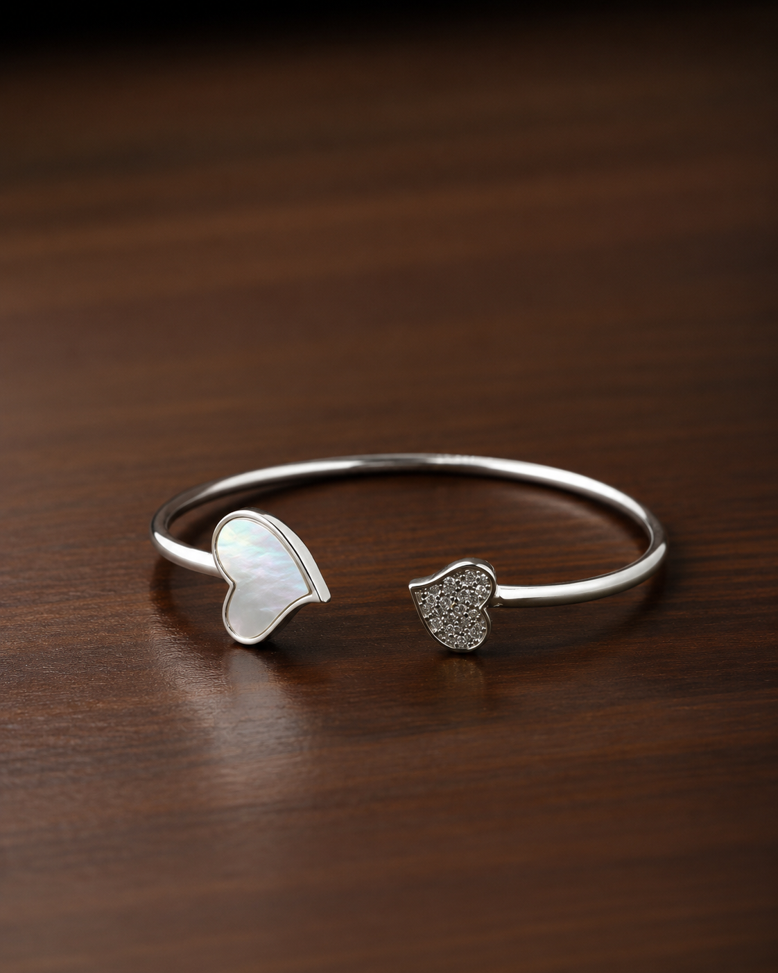 Heart Pearl CZ Glow