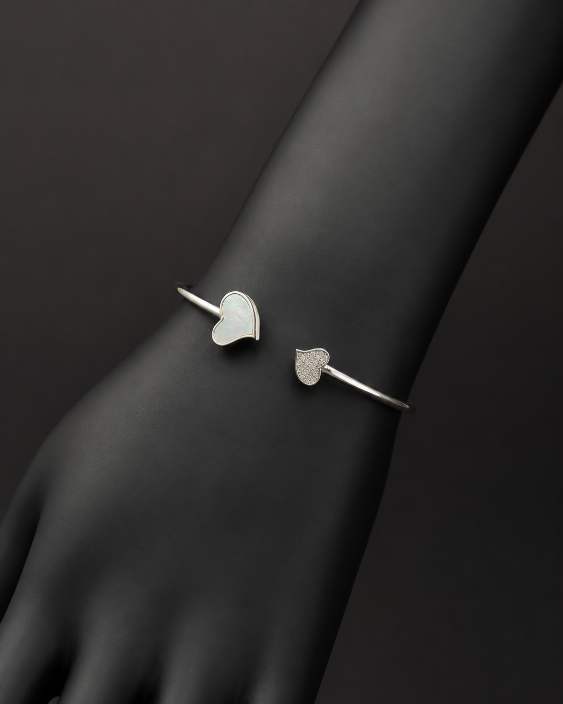 Heart Pearl CZ Glow