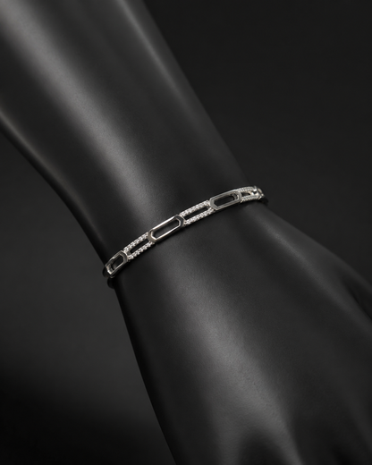 Classic Hinged Silver Bangle