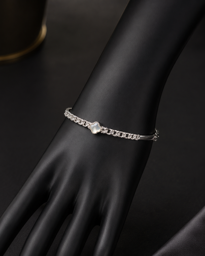 Hinged Cleef Silver Charm